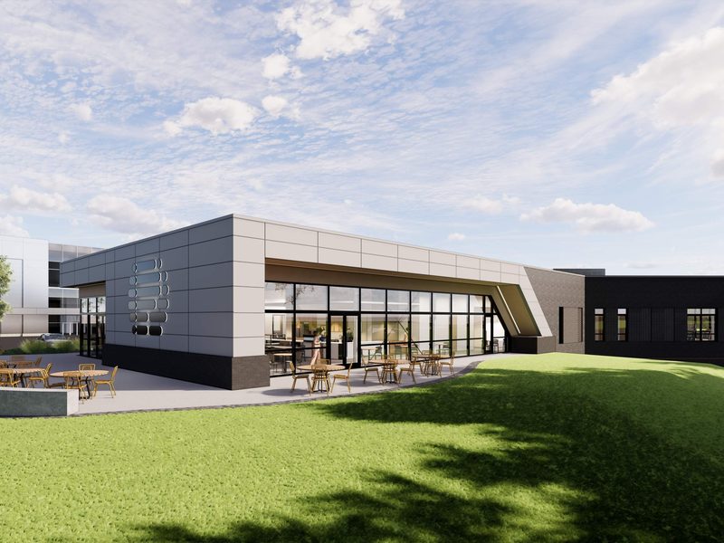 Rendering of Pathway Triangle Amenities Building