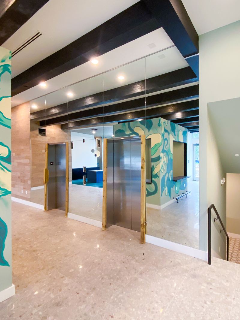 Mirrored Elevator Surround