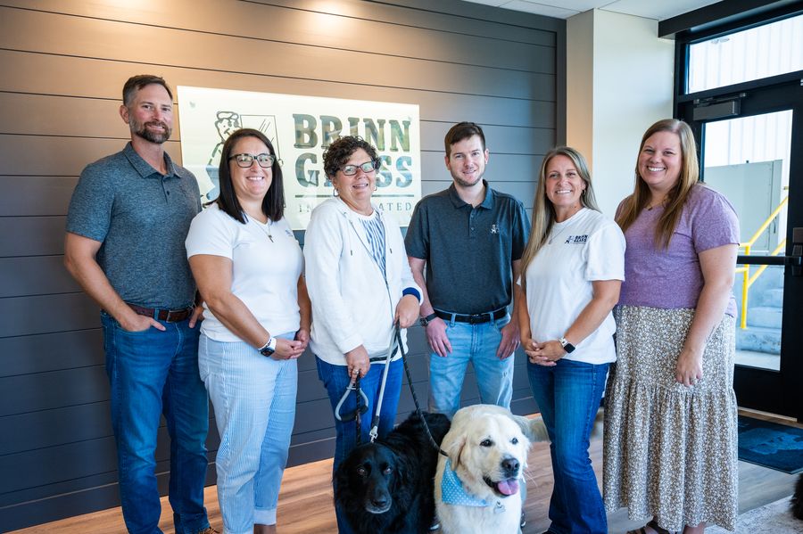 The Brinn Glass admin and support team