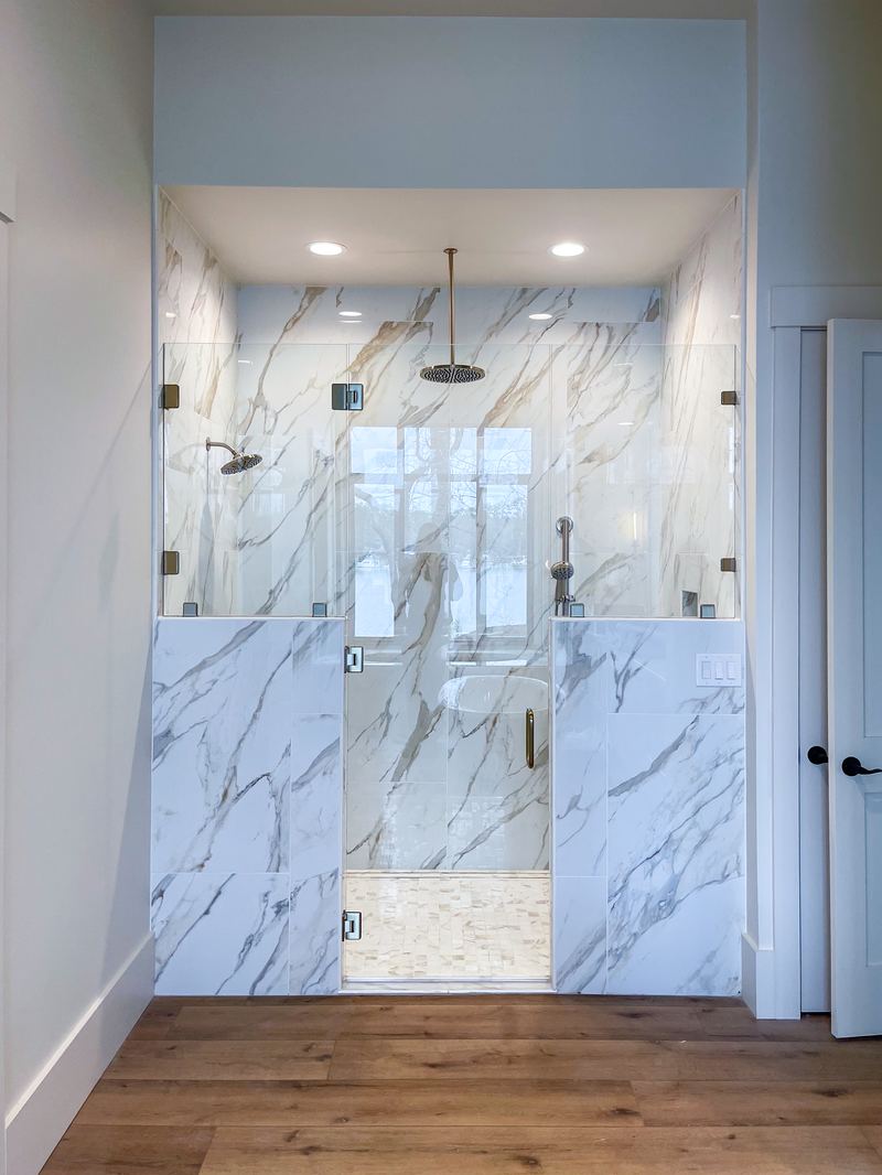 Marble Walk-In Shower