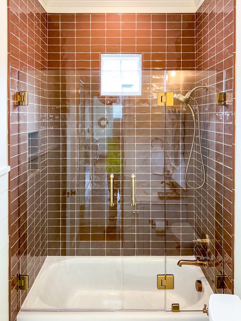 Terracotta Tile Tub Enclosure