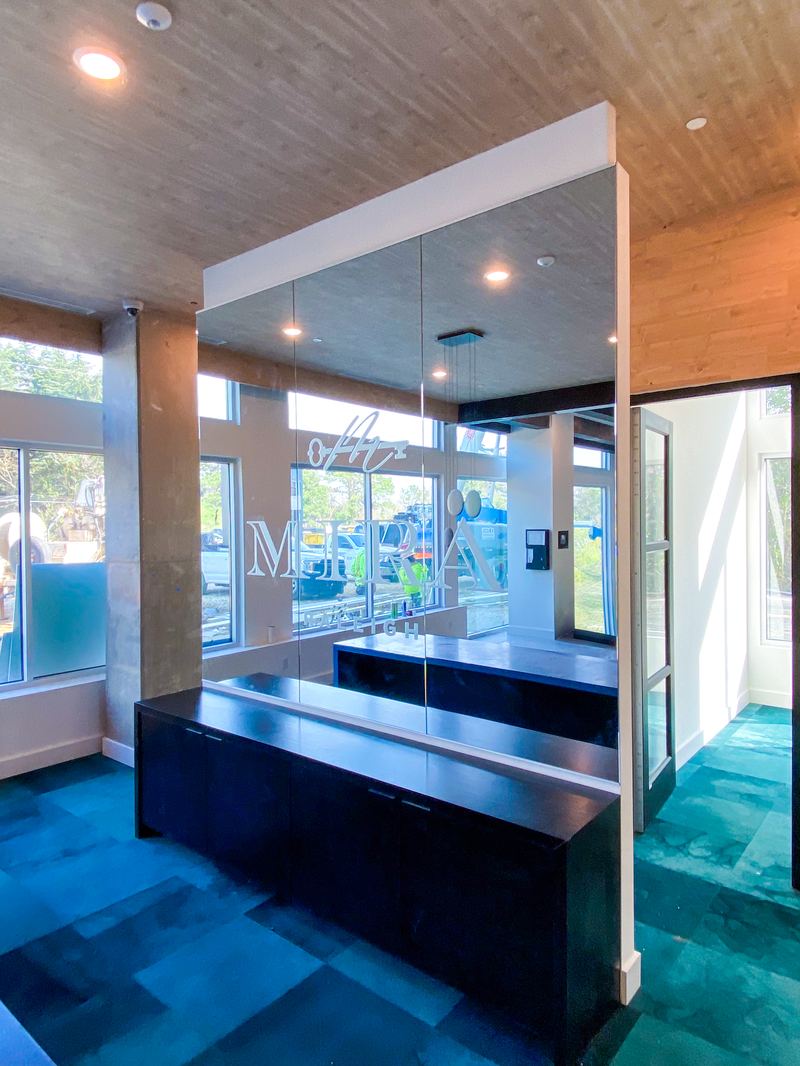 Etched Glass Divider