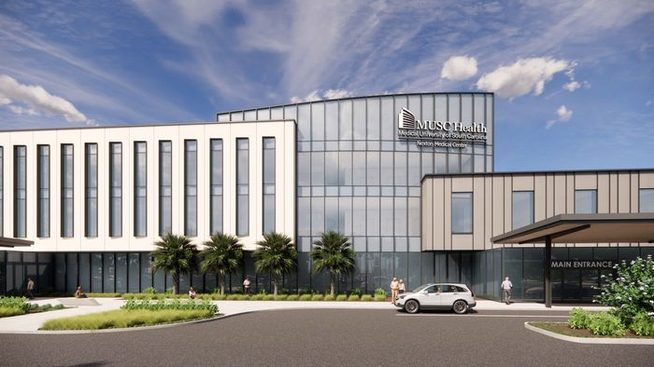 Architectural rendering, MUSC Health Nexton Medical Center