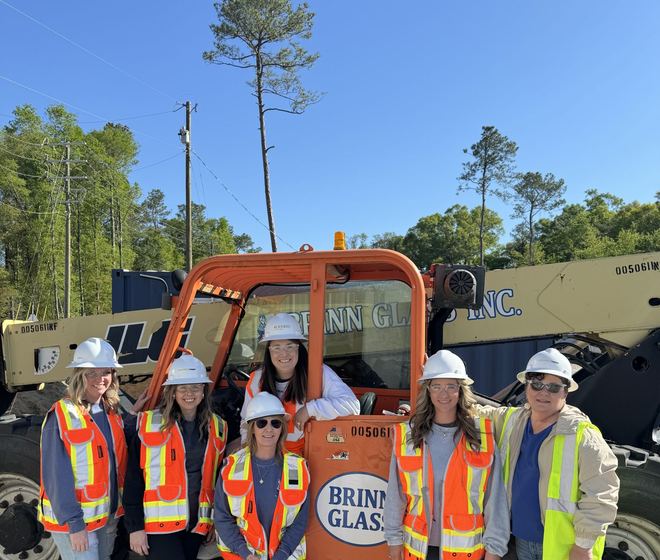 Brinn Glass team on a site visit in Wilmington