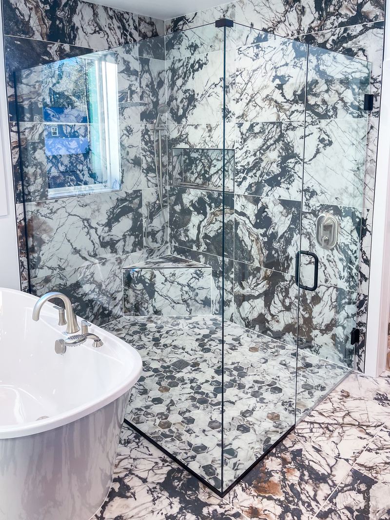 Marble Shower Enclosure
